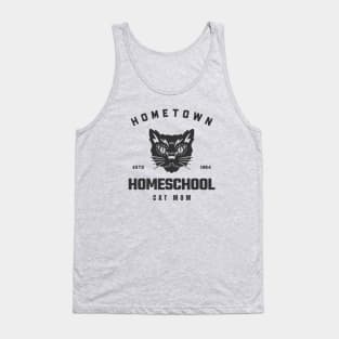 Hometown Homeschool Cat Mom 1984 Tank Top